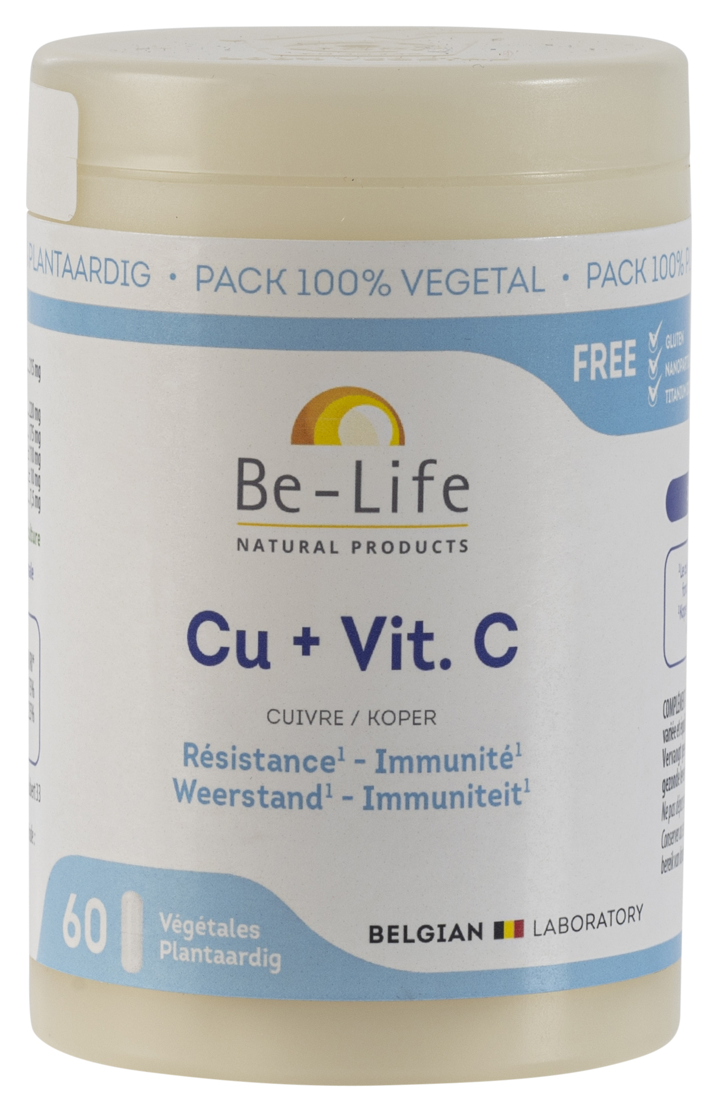 Be-Life natural products Cu + Vit. C, complément alimentaire 